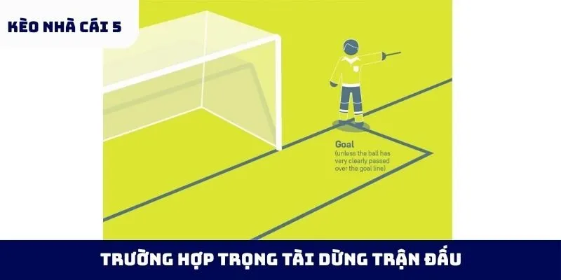 Trường hợp trọng tài dừng trận đấu